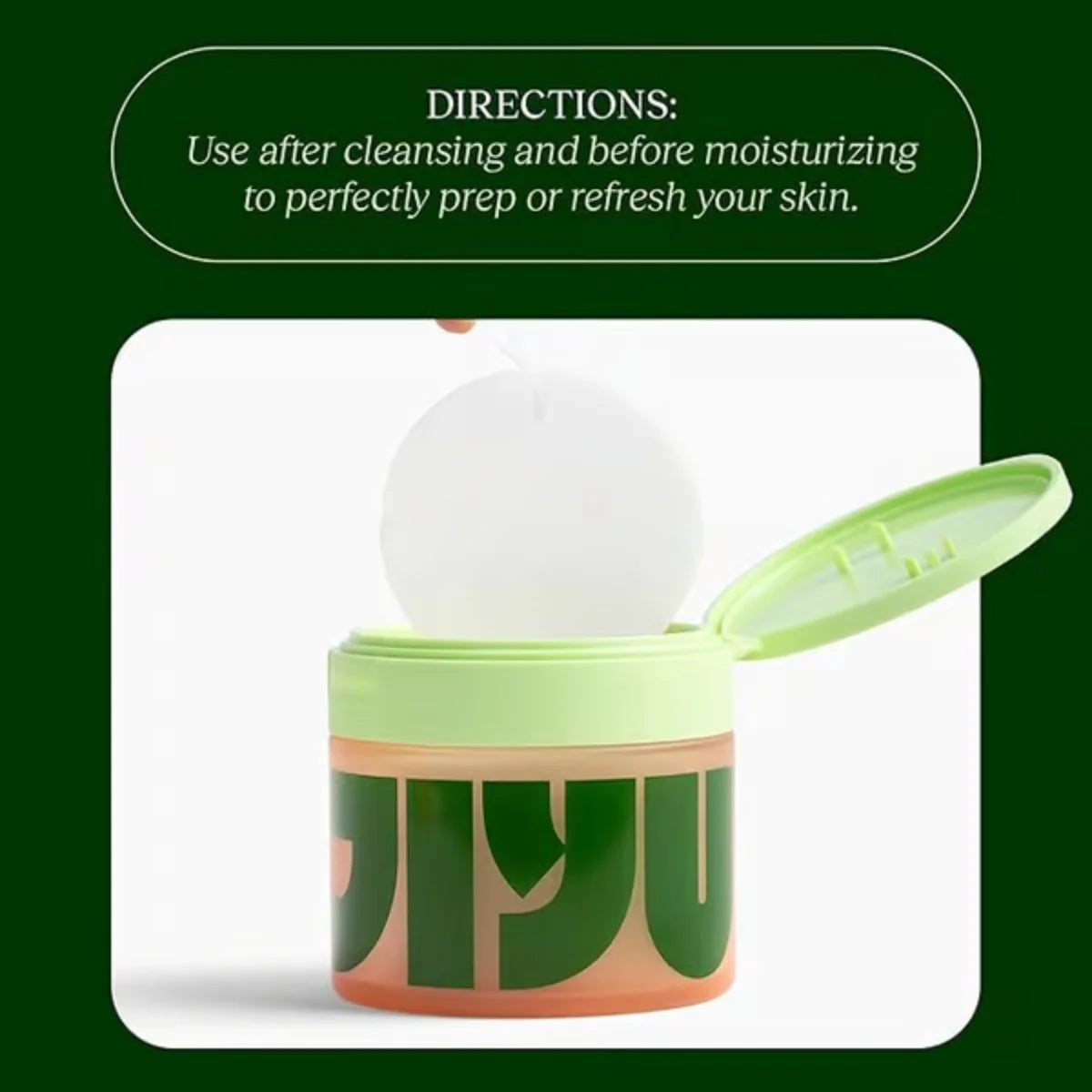 Jiyu Korean Skincare - Anti-Aging Toner Pads, Dark Spot & Wrinkle Minimizing with Snail Mucin, Centella Asiatica, Niacinamide, Peptide Complex - 100 ct.