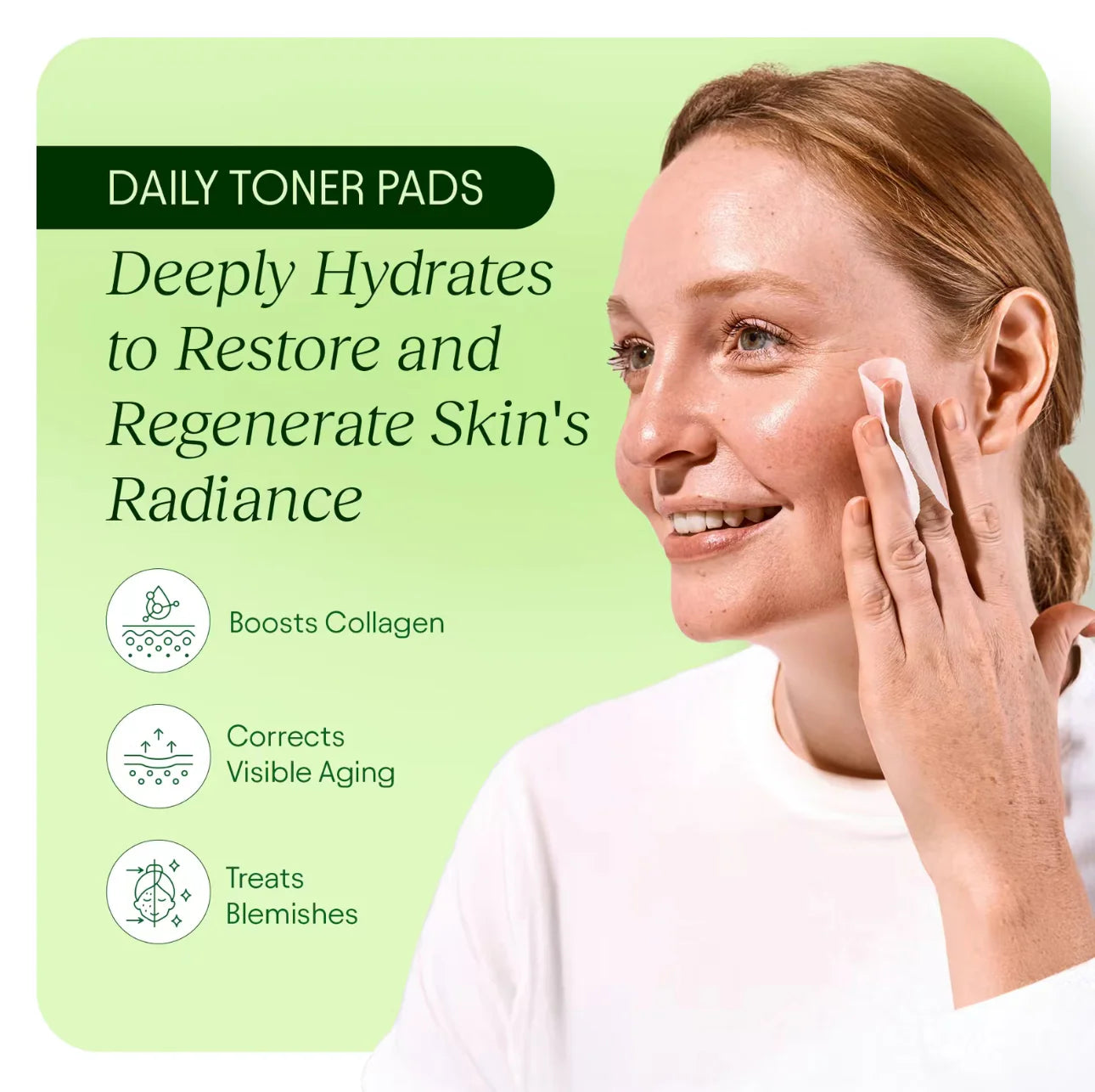 Jiyu Korean Skincare - Anti-Aging Toner Pads, Dark Spot & Wrinkle Minimizing with Snail Mucin, Centella Asiatica, Niacinamide, Peptide Complex - 100 ct.